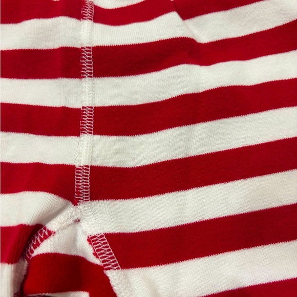 Hanna Andersson Striped Long John Christmas Winter Pajama Set, Red White Green - Picture 8 of 11
